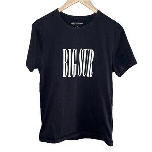 Lucky Brand Mens Big Sur Black Graphic Casual Cotton T-Shirt Size Medium